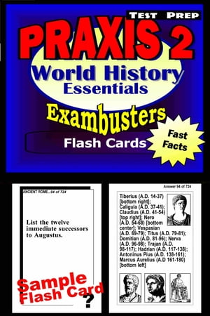 PRAXIS II History/Social Studies Test Prep Review--Exambusters World History Flash Cards