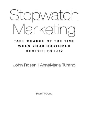 Stopwatch Marketing Take Charge of the Time When