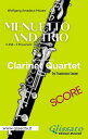 Menuetto and Trio (K.458) Clarinet Quartet (score) from String Quartet No. 17 in B-flat major, K. 458.