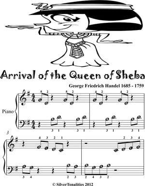 Arrival of the Queen of Sheba Beginner Piano Sheet Music Tadpole Edition