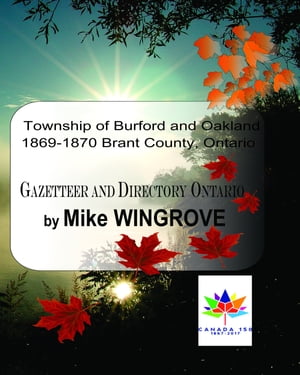 Township of Burford and Oakland 1869-1870 Brant County, Ontario