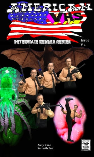 American VHS Psychedelic Horror Comics