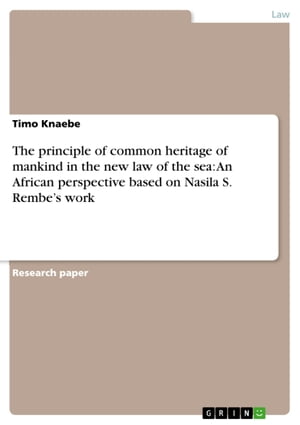 The principle of common heritage of mankind in the new law of the sea: An African perspective based on Nasila S. Rembe's work