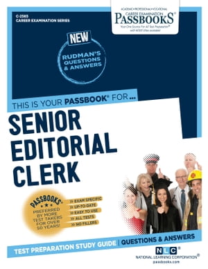 Senior Editorial Clerk Passbooks Study Guide【電子書籍】[ National Learning Corporation ]