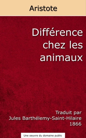 Différence chez les animaux