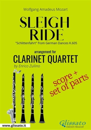 Sleigh Ride - Clarinet quartet score & parts