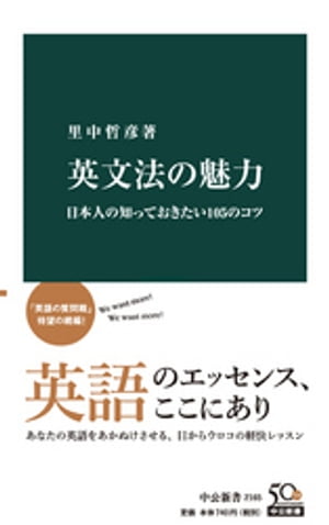 英文法の魅力　日本人の知っておきたい105のコツ