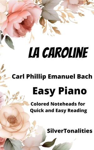 La Caroline Easy Piano Sheet Music with Colored Notation