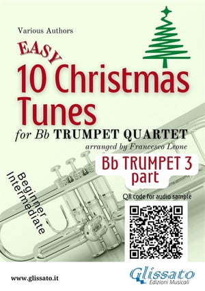 Bb Trumpet 3 part of "10 Easy Christmas Tunes" for Trumpet Quartet