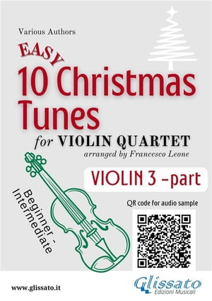 Violin 3 part of "10 Easy Christmas Tunes" for Violin Quartet
