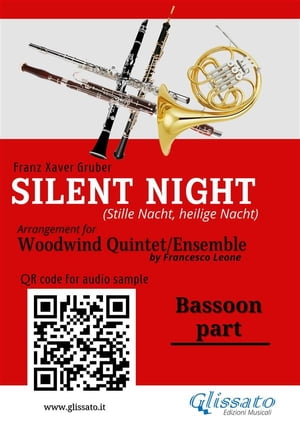 Bassoon part of "Silent Night" for Woodwind Quintet/Ensemble