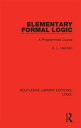 Elementary Formal Logic A Programmed Course