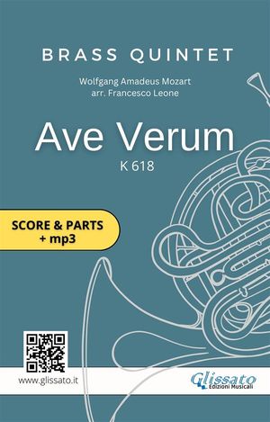 Brass Quintet: Ave Verum by Mozart (score & parts + mp3)