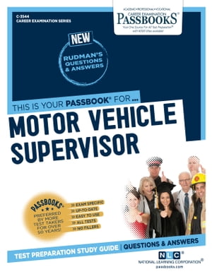 Motor Vehicle Supervisor Passbooks Study Guide