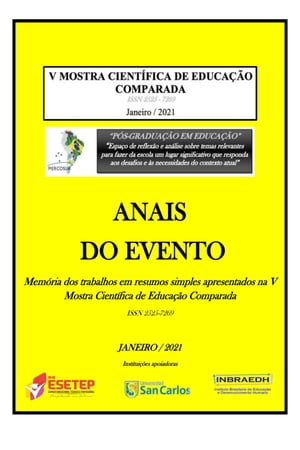 ANAIS DO EVENTO Memórias dos trabalhos em resumos simples apresentados na V Mostra Científica de E