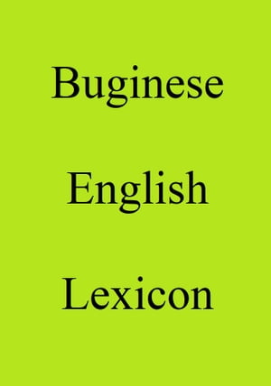 Buginese English Lexicon