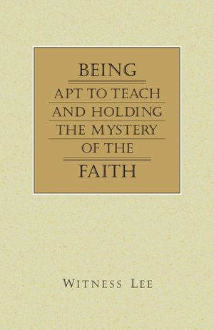 ŷKoboŻҽҥȥ㤨Being Apt to Teach and Holding the Mystery of the FaithŻҽҡ[ Witness Lee ]פβǤʤ813ߤˤʤޤ