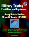 Military Testing Facilities and Equipment - Army Natick Soldier RD and E Center (NSRDEC): Human Systems, Clothing, Engineering, Polymer, Mechanical Testing and Analysis, Applied Science, Food