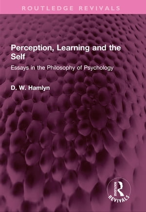 Perception, Learning and the Self