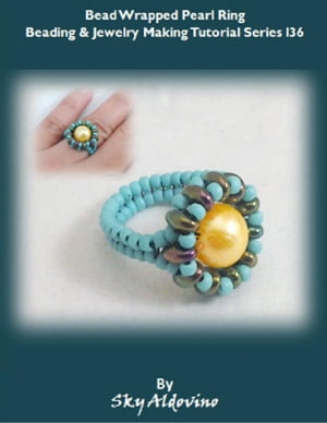 Beaded Wrapped Pearl Ring Beading and Jewelry Making Tutorial Series I...