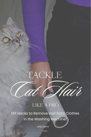 Tackle Cat Hair Like a Pro: DIY Hacks to Remove Hair from Clothes in the Washing Machine!【電子..