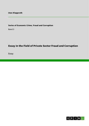 Essay in the Field of Private Sector Fraud and C