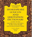 Shakespeare Lexicon and Quotation Dictionary, Vol. 1【電子書籍】 Alexander Schmidt