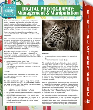 Digital Photography: Management & Manipulation