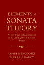 Elements of Sonata Theory Norms, Types, and Deformations in the Late-Eighteenth-Century Sonata