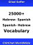 25000+ Hebrew - Spanish Spanish - Hebrew Vocabulary