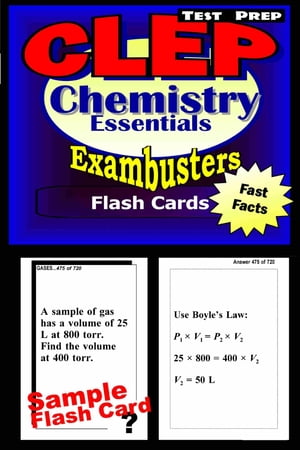 CLEP Chemistry Test Prep Review--Exambusters Flash Cards