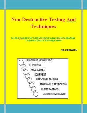 ＜p＞Non-destructive Testing is one part of the function of Quality Control and is complementary to other long established methods. By definition non-destructive testing is the testing of materials, for surface or internal flaws or metallurgical condition, without interfering in any way with the integrity of the material or its suitability for service. The technique can be applied on a sampling basis for individual investigation or may be used for 100% checking of material in a production quality control system. Whilst being a high technology concept, evolution of the equipment has made it robust enough for application in any industrial environment at any stage of manufacture - from steel making to site inspection of components already in service. A certain degree of skill is required to apply the techniques properly in order to obtain the maximum amount of information concerning the product, with consequent feed back to the production facility. Non-destructive Testing is not just a method for rejecting substandard material; it is also an assurance that the supposedly good is good. The methods covered are: Radiography, Magnetic Particle Crack Detection, Dye Penetrant Testing, Ultrasonic Flaw Detection, Eddy Current and Electro- magnetic Testing.......＜/p＞ ＜p＞This book has been written for the Medical/Pharmacy/Nursing/ME/M.TECH/BE/B.Tech students of All University with latest syllabus for ECE, EEE, CSE, IT, Mechanical, Bio Medical, Bio Tech, BCA, MCA and All B.Sc Department Students. The basic aim of this book is to provide a basic knowledge in Non Destructive Testing and Techniques.＜/p＞ ＜p＞Non Destructive Testing and Techniques Syllabus students of degree, diploma & AMIE courses and a useful reference for these preparing for competitive examinations.＜/p＞ ＜p＞All the concepts are explained in a simple, clear and complete manner to achieve progressive learning.＜/p＞ ＜p＞This book is divided into five chapters. Each chapter is well supported with the necessary illustration practical examples.＜/p＞画面が切り替わりますので、しばらくお待ち下さい。 ※ご購入は、楽天kobo商品ページからお願いします。※切り替わらない場合は、こちら をクリックして下さい。 ※このページからは注文できません。