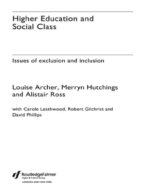 Higher Education and Social Class