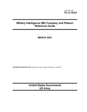 Training Circular TC 2-19.01 Military Intelligence (MI) Company and Platoon Reference Guide March 2021