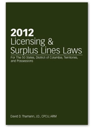 2012 Licensing & Surplus Lines