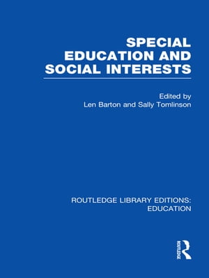 Special Education and Social Interests (RLE Edu M)