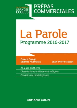 La Parole - Pr?pas commerciales - Programme 2016-2017【電子書籍】[ France Farago ]