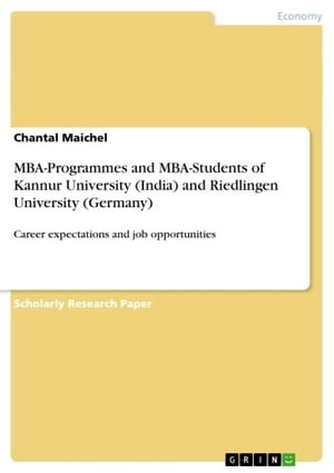 MBA-Programmes and MBA-Students of Kannur University (India) and Riedlingen University (Germany)