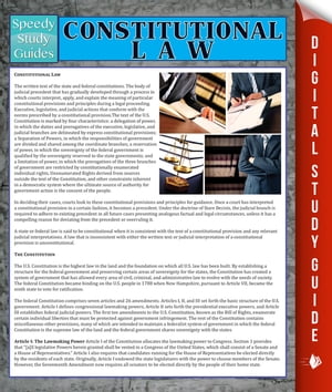 Constitutional Law【電子書籍】[ Speedy Publsihing ]