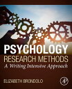 Psychology Research Methods A Writing Intensive Approach