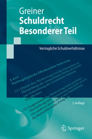 Schuldrecht Besonderer Teil Vertragliche Schuldverh ltnisse【電子書籍】 Stefan Greiner