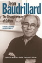 Jean Baudrillard: The Disappearance of Culture Uncollected Interviews