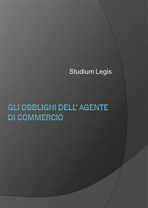 Gli obblighi dell'agente di commercio