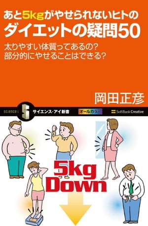 ＜p＞科学的に正しいダイエット法がやせる近道！＜/p＞ ＜p＞※この電子書籍は固定レイアウト型で配信されております。固定レイアウト型は文字だけを拡大することや、文字列のハイライト、検索、辞書の参照、引用などの機能が使用できません。＜/p＞ ＜p＞最低でもあと5Kgはやせたい！でも、なぜかやせられない！＜br /＞ メタボ健診が始まってからというもの、日本中から嘆きの声が聞こえてきます。しかし、なぜやせられないのでしょうか？ それは、間違った方法でやせようとしているからです。＜/p＞ ＜p＞健康的、かつ効率的に体重を落とすことができ、かつリバウンドしない方法とはなにか？それを知り、実践すれば、きっとあなたもやせられるはず！＜/p＞画面が切り替わりますので、しばらくお待ち下さい。 ※ご購入は、楽天kobo商品ページからお願いします。※切り替わらない場合は、こちら をクリックして下さい。 ※このページからは注文できません。