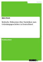 Kritische Diskussion ?ber Statistiken zum Gr?ndungsgeschehen in Deutschland