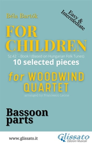 Bassoon part of "For Children" by Bartók for Woodwind Quartet