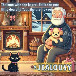 ŷKoboŻҽҥȥ㤨Jealousy The man with the beard, Bella the cute little dog and Tops the grumpy cat., #2Żҽҡ[ MejoMe ]פβǤʤ250ߤˤʤޤ