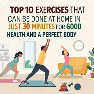 The Top 10 Exercises in Just 30 Minutes at Home for Good Health and a Perfect Body