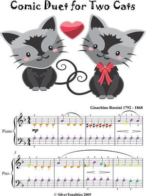 Comic Duet for Two Cats Easy Piano Sheet Music【電子書籍】[ Gioachino Rossini ]