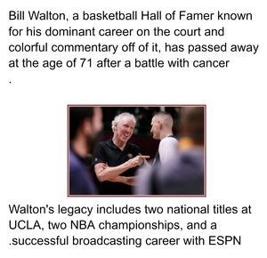 ŷKoboŻҽҥȥ㤨Bill Walton, a basketball Hall of Famer known for his dominant career on the court and colorful commentary off of it, has passed away at the age of 71 after a battle with cancerŻҽҡ[ Mohammed Khaled Hussein Mohammed Berdoom ]פβǤʤ407ߤˤʤޤ